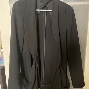 Cardigan like black blazer